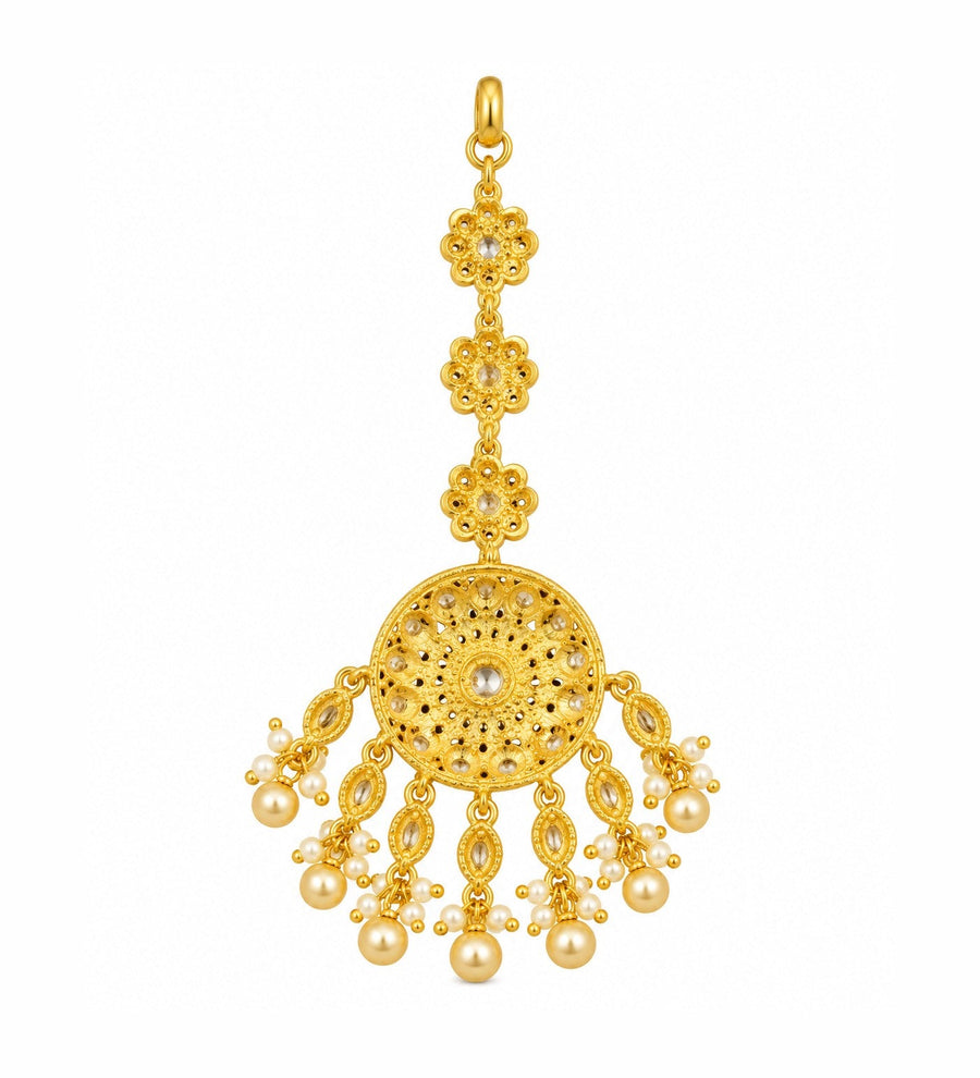 Kundan Pearl Passa Maang Tikka