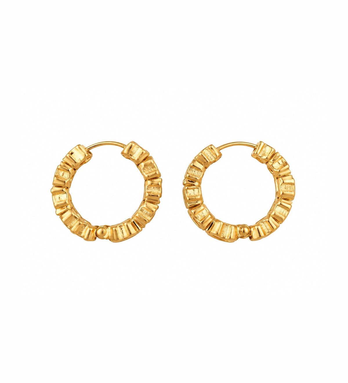 Kundan Heart Link Earrings