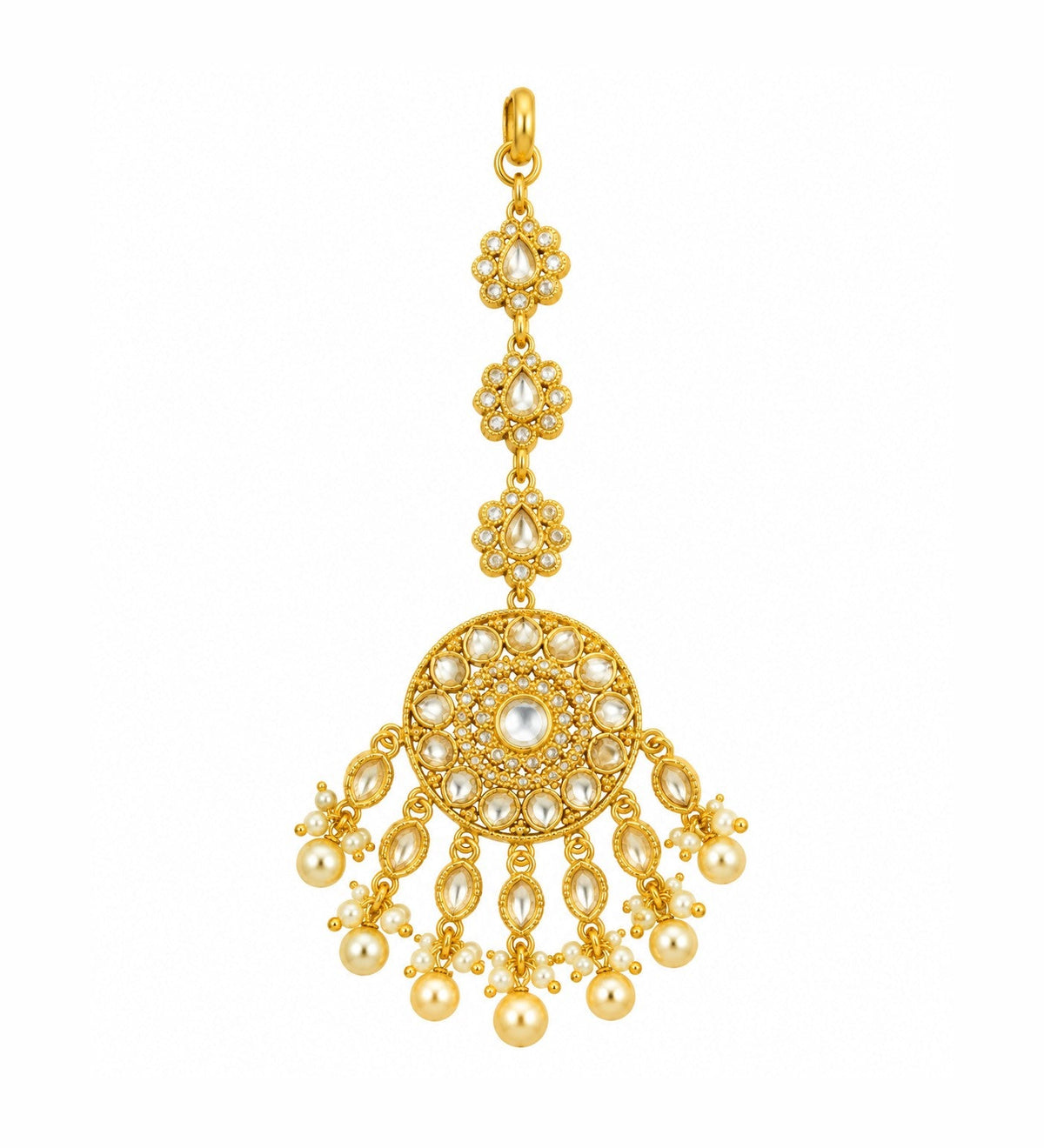 Kundan Pearl Passa Maang Tikka