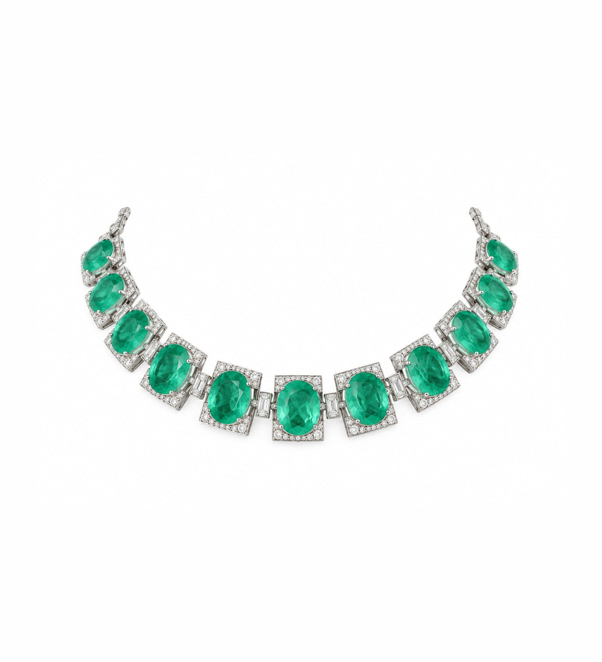 Panna Noor Emerald Choker Set