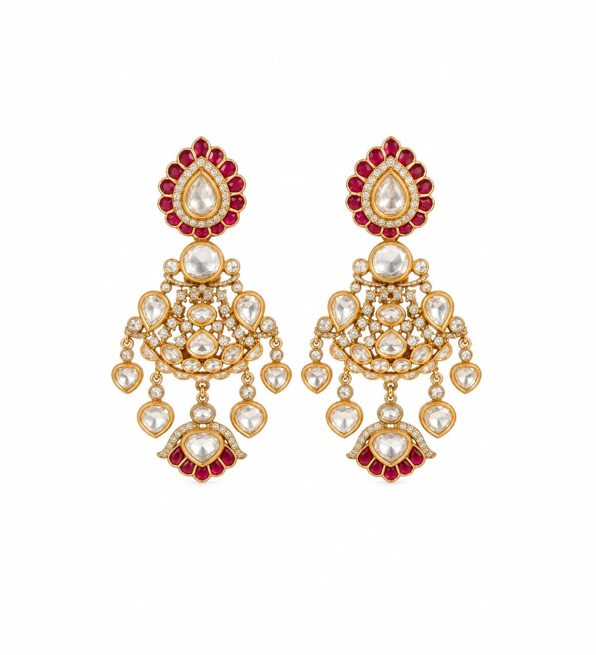 Rani Ruby Kundan Set with Maang Tikka