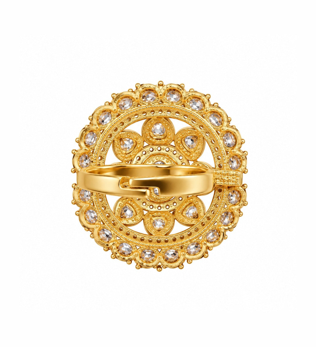Ruby Kundan Heritage Statement Ring